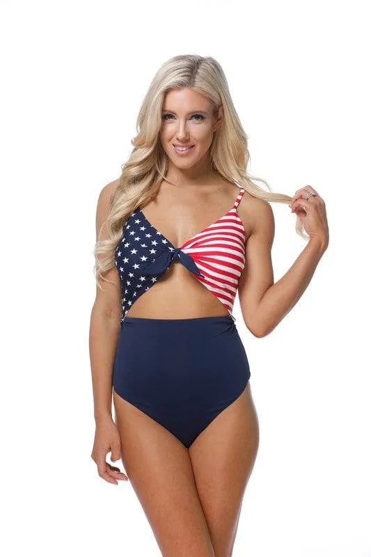 4Th Of July American Flag One Piece