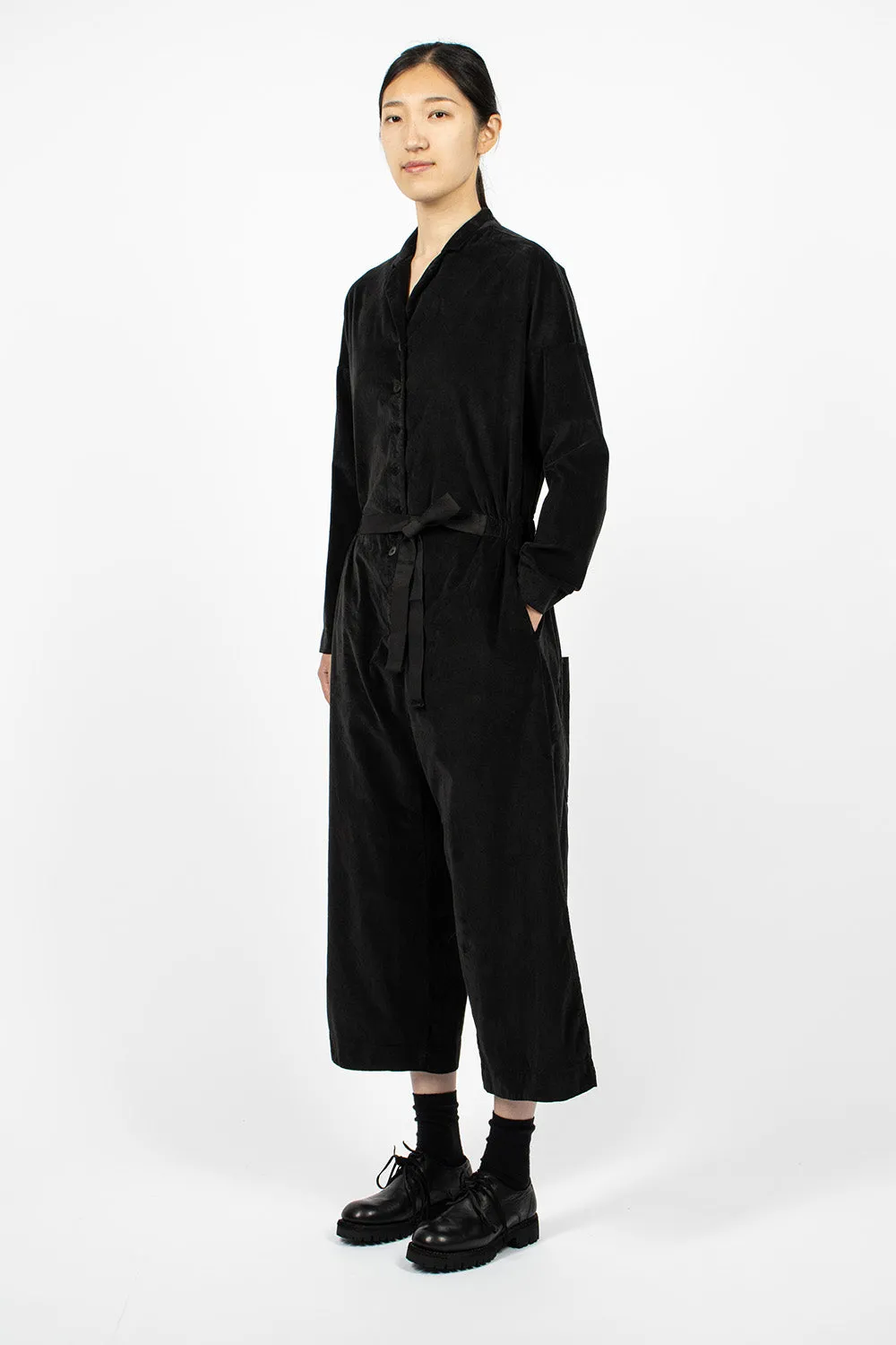 60_03 Velvet Jumpsuit Slate