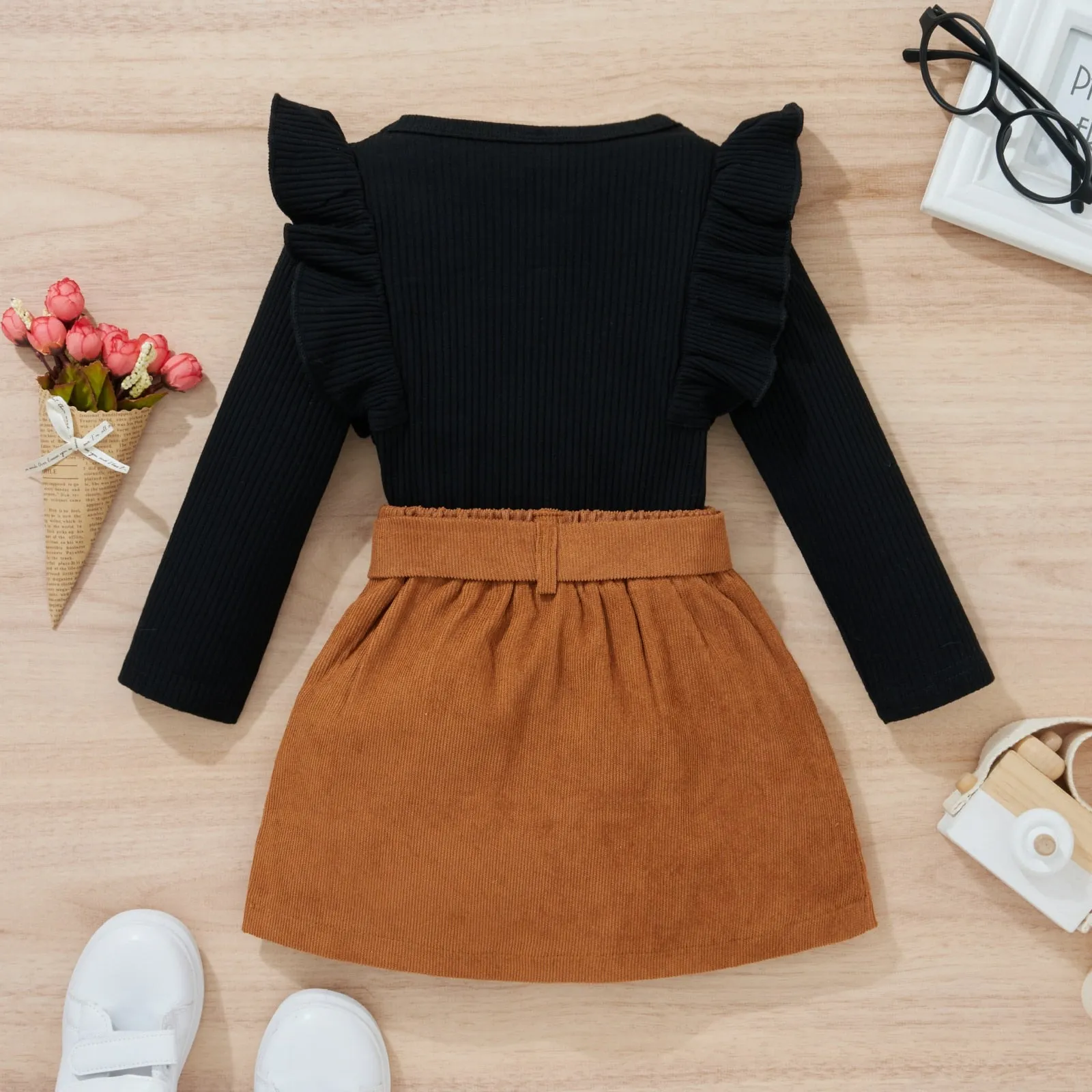 ADDY Corduroy Skirt Outfit