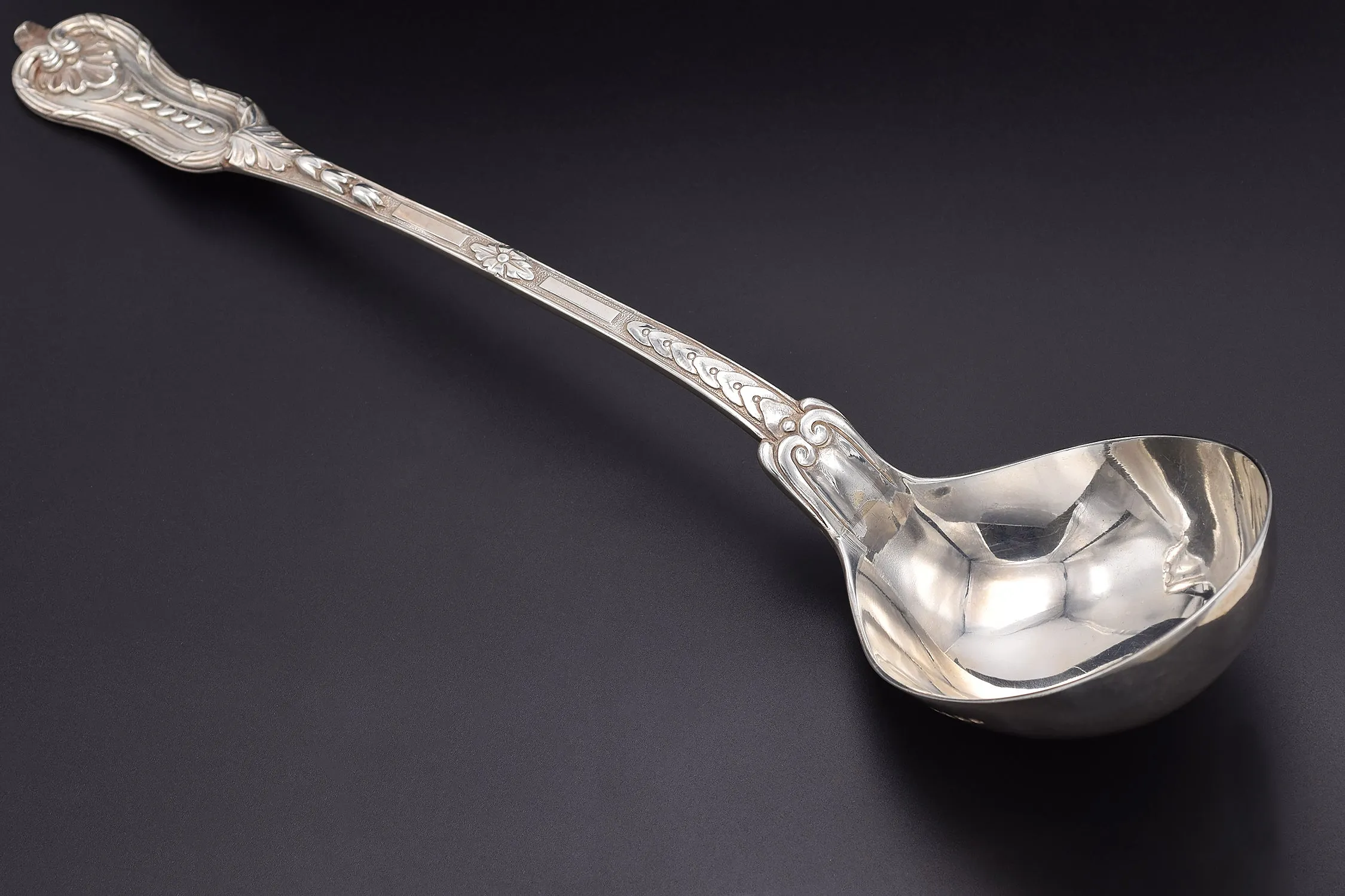 Antique 1848 George Adams London Sterling Silver Ladle