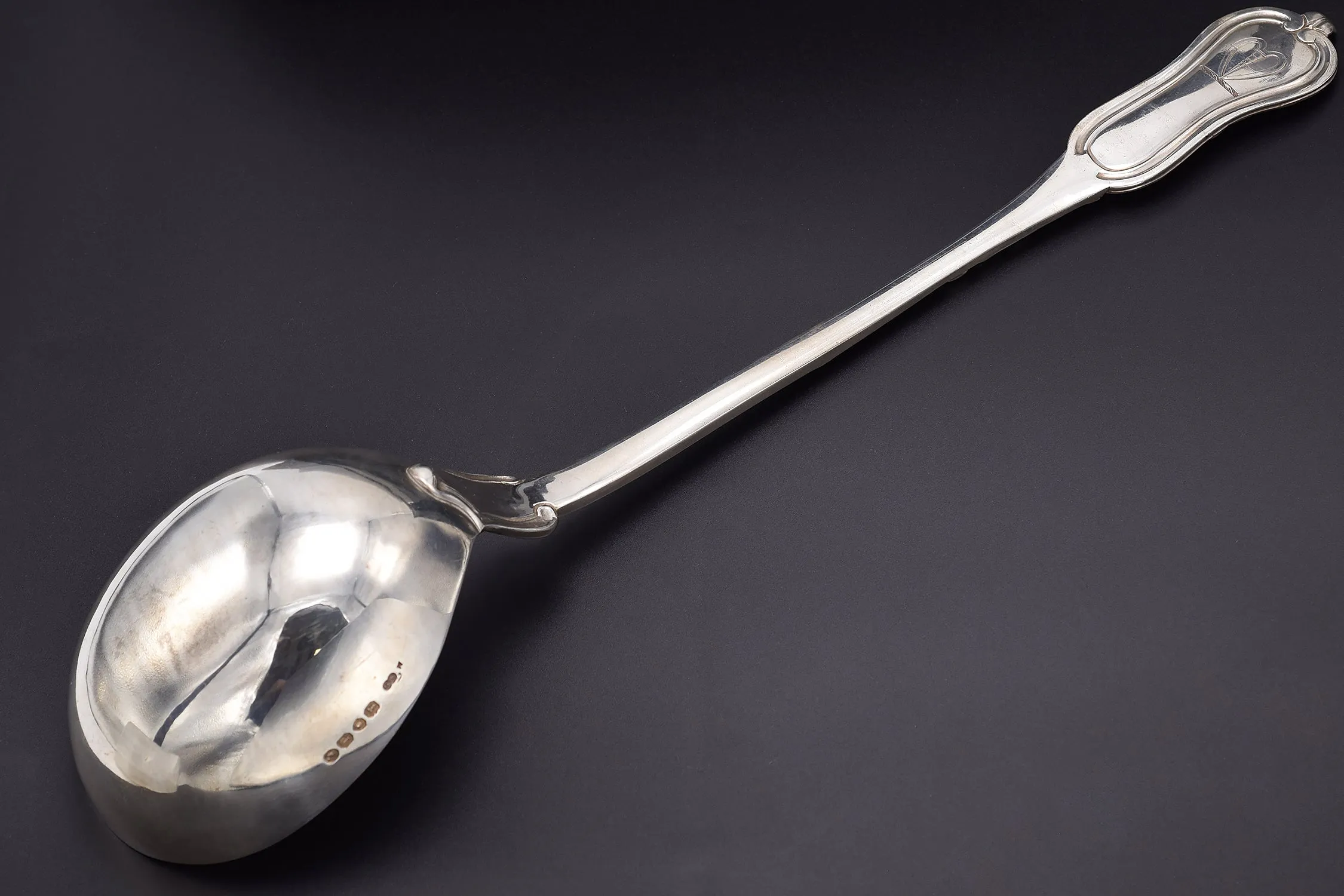 Antique 1848 George Adams London Sterling Silver Ladle