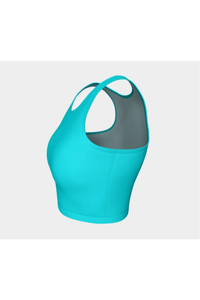 Aqua Blue Athletic Top