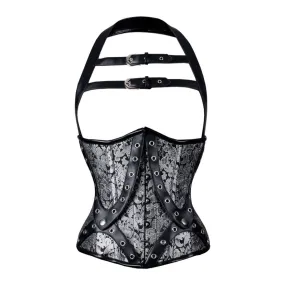 Artemis Brocade Halter Corset