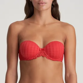 Avero Strapless Bra | Scarlet