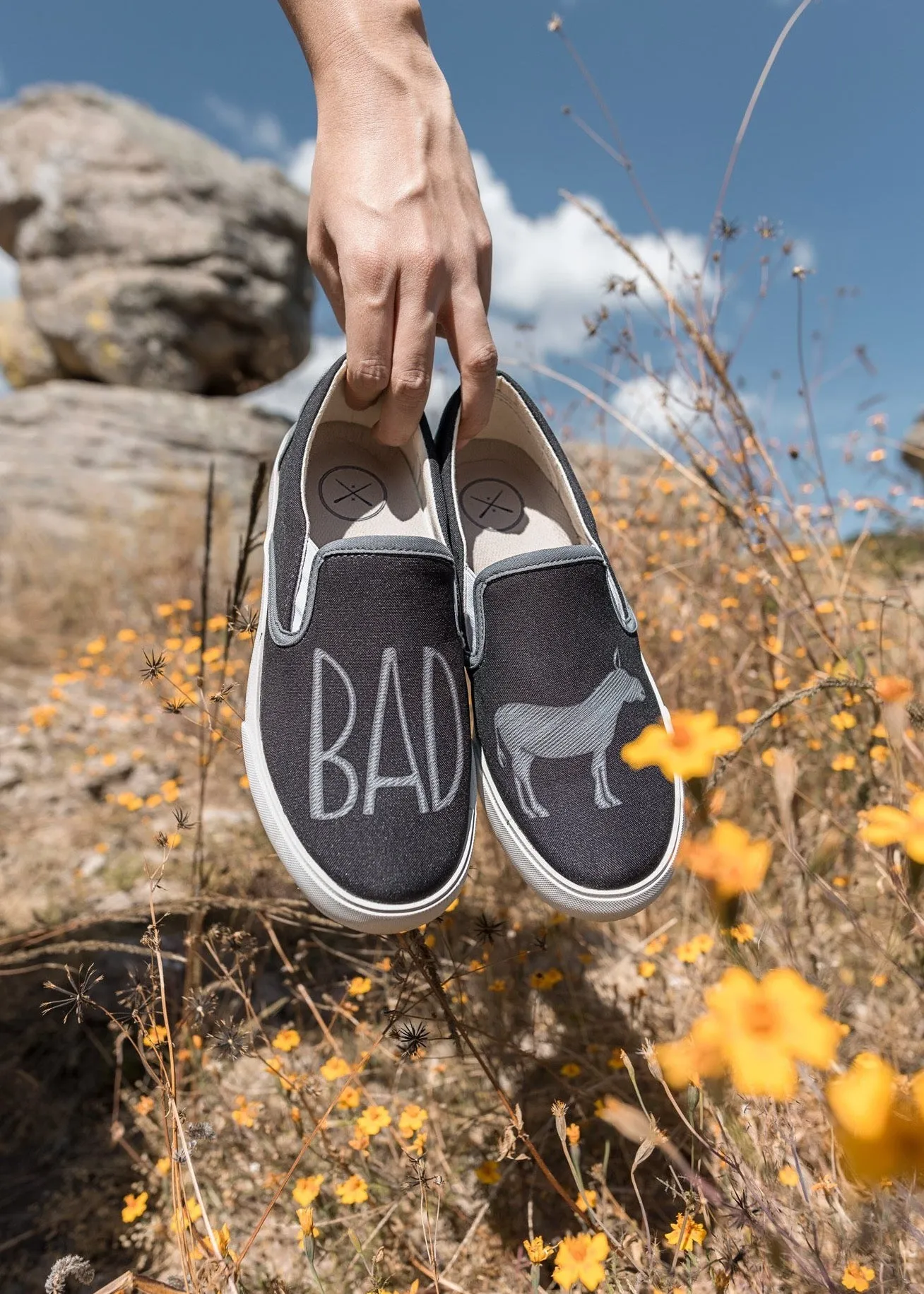 BADass - Black Slip On