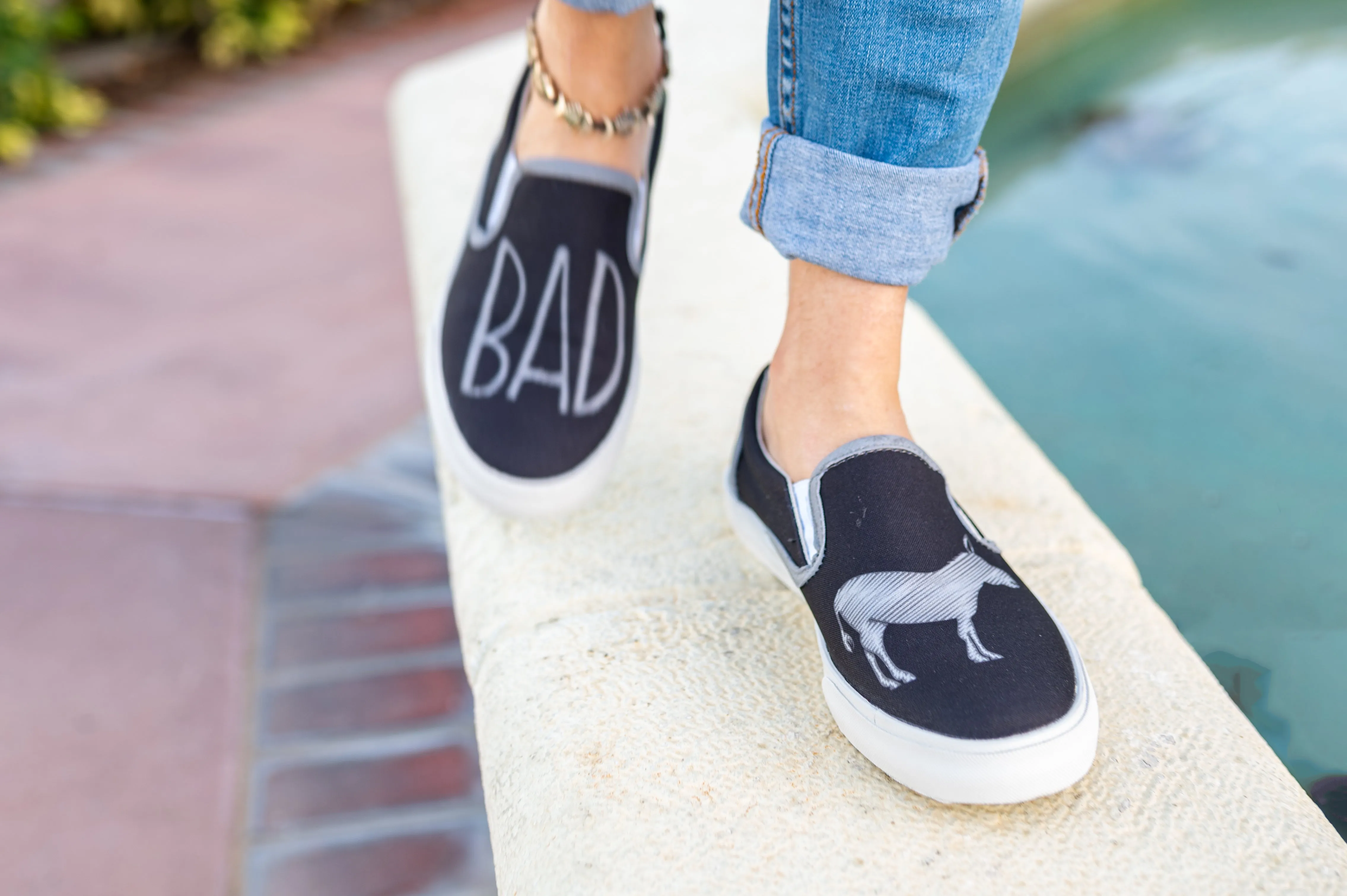 BADass - Black Slip On