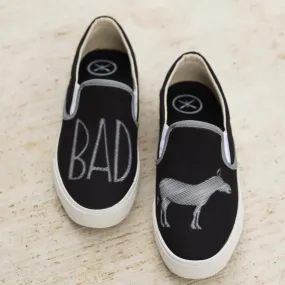 BADass - Black Slip On