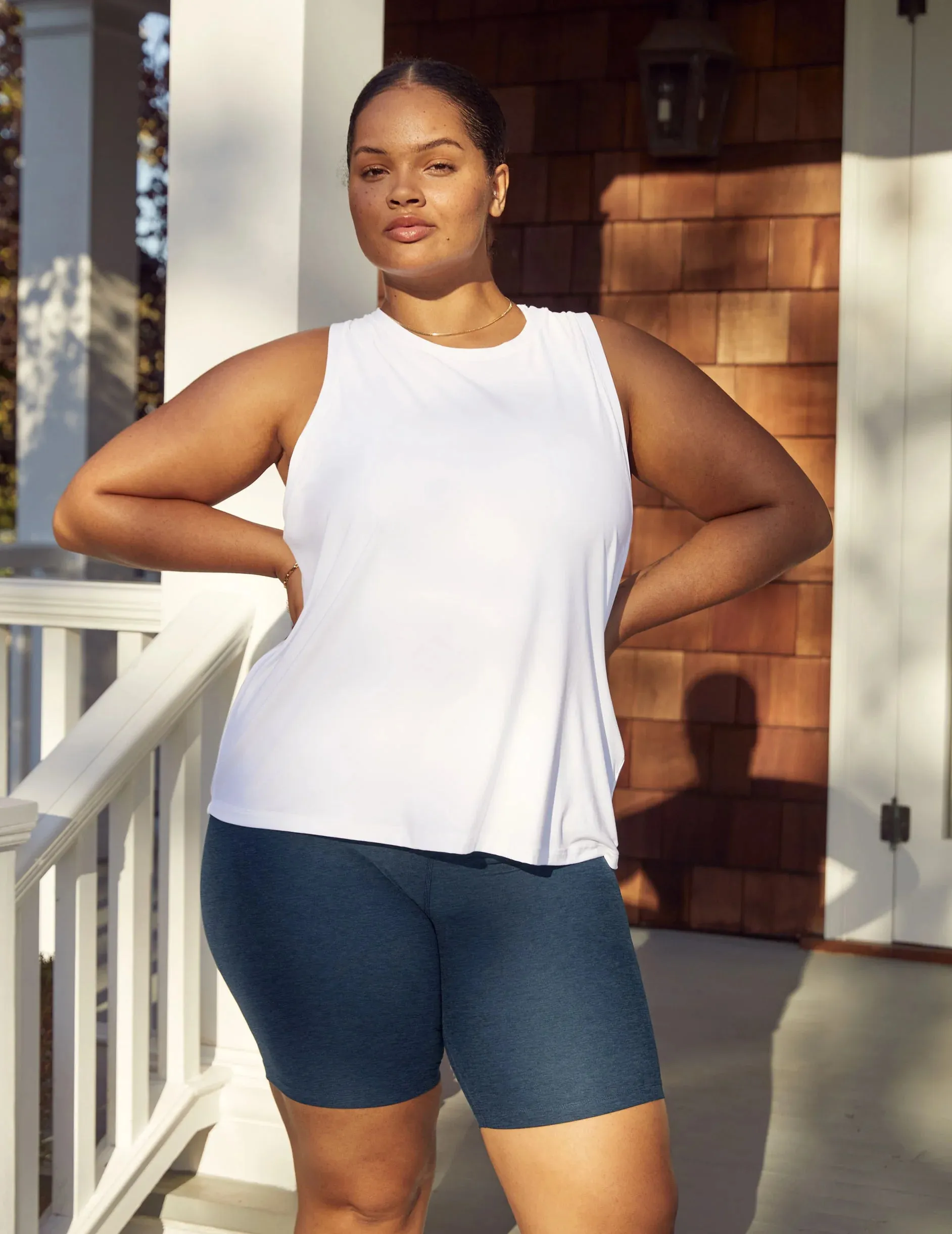 Beyond Yoga Featherweight Rebalance Tank - Cloud White