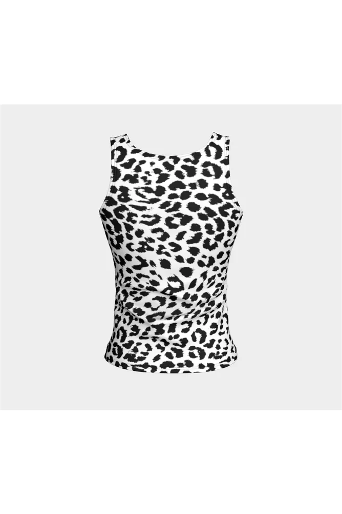 Black and White Leopard Print Top