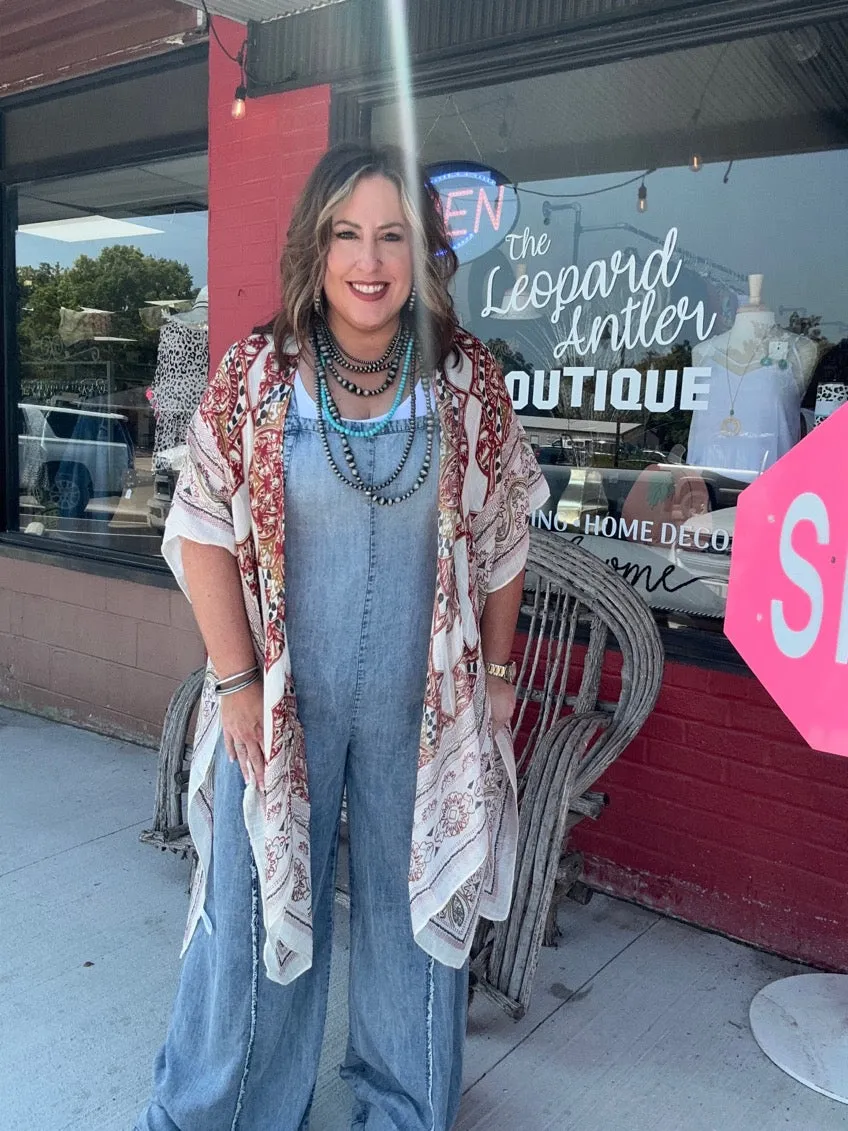 Blissful Washed Tie Dye Tercel Jumpsuit