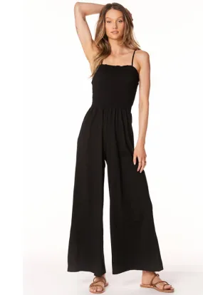 Bobi - Smocked Jumpsuit Black