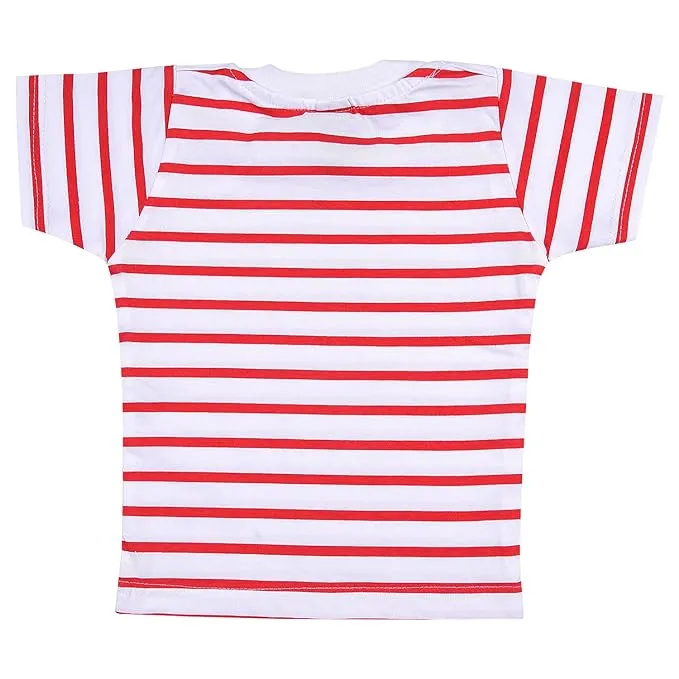 Boys Striped T-shirt and Dungaree Clothing Set