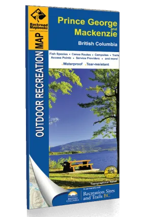 BRMB Prince George & Mackenzie BC Waterproof Map