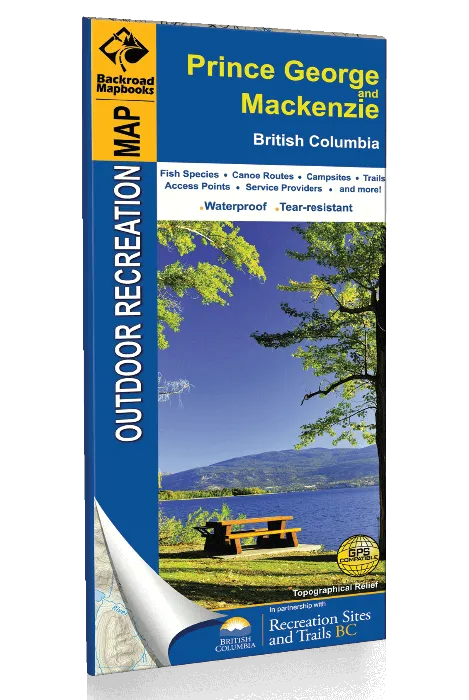 BRMB Prince George & Mackenzie BC Waterproof Map