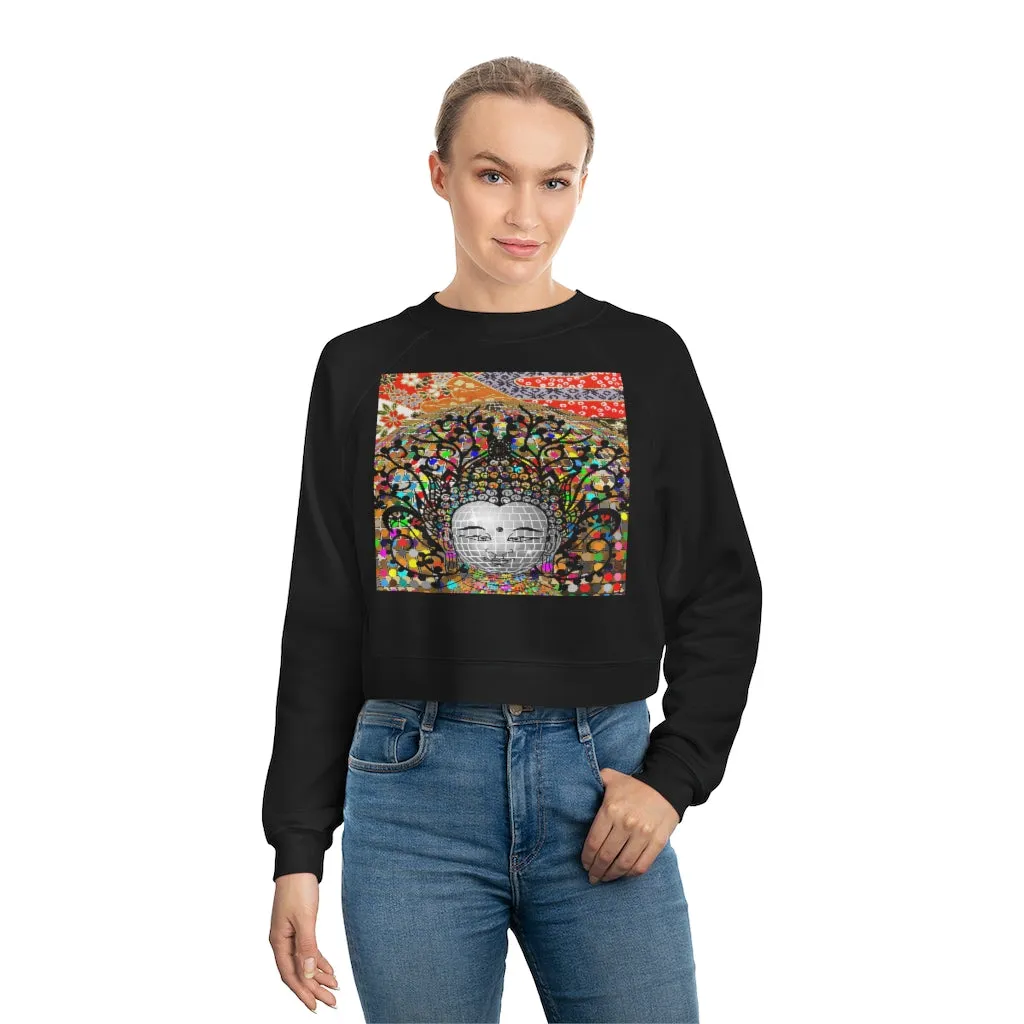 Buddha's Temple Cropped Fleece Pullover