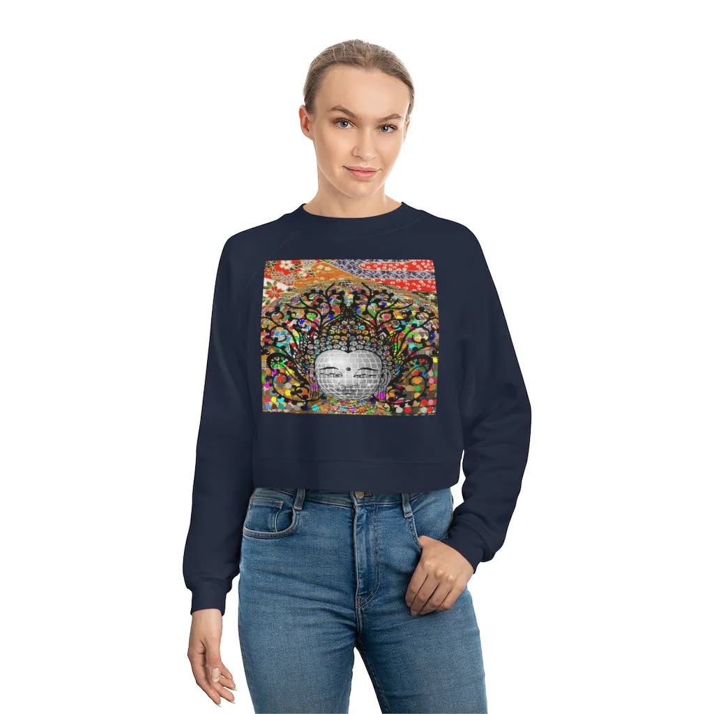 Buddha's Temple Cropped Fleece Pullover