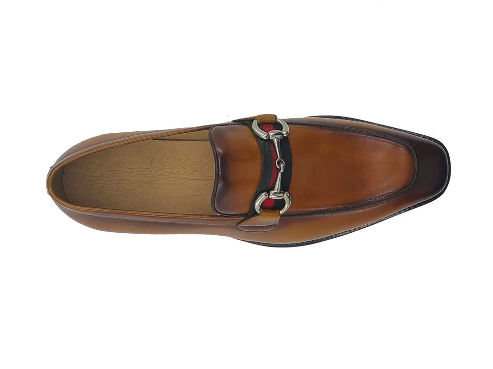 Burnished Calfskin Slip-On Loafer