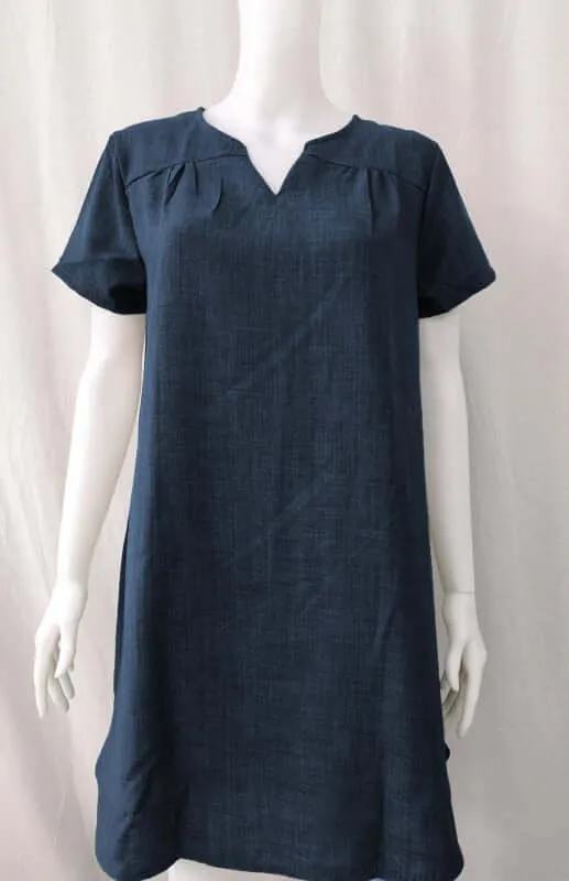 Casual Linen Short Sleeve Dress