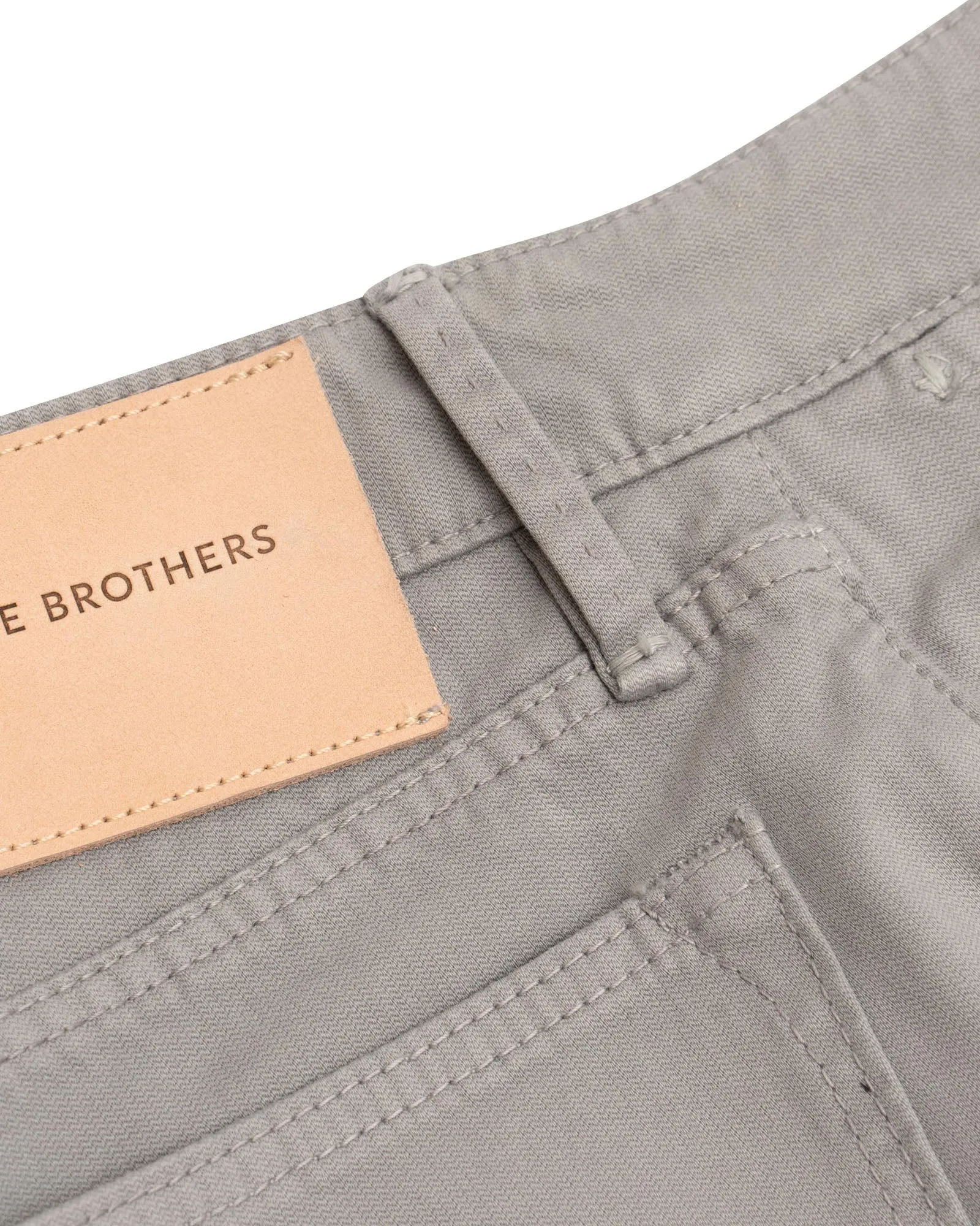 Dove Grey Broken Twill Five Pocket Pant