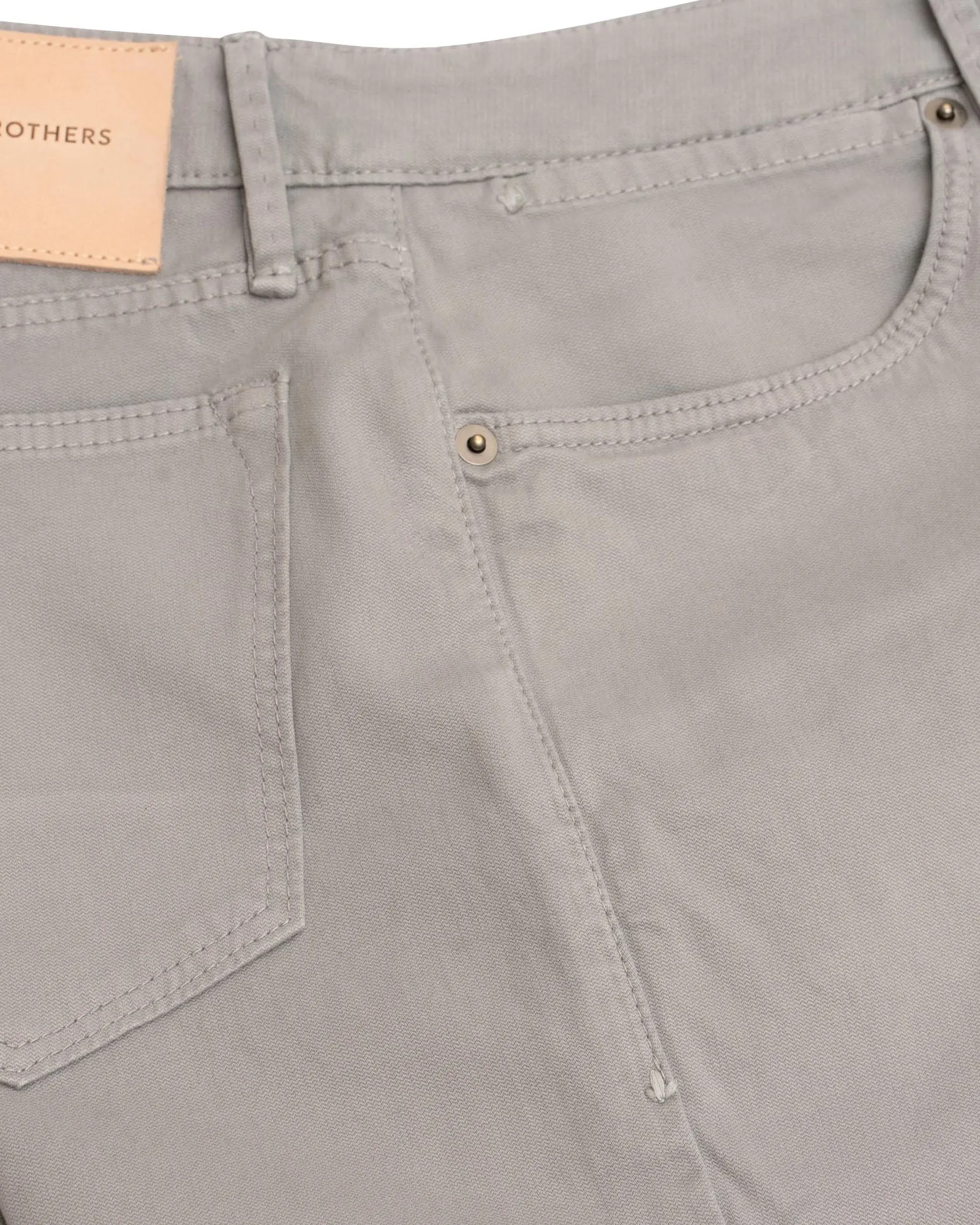 Dove Grey Broken Twill Five Pocket Pant