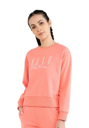 ELLE Active Classical Logo Round Neck Sweater