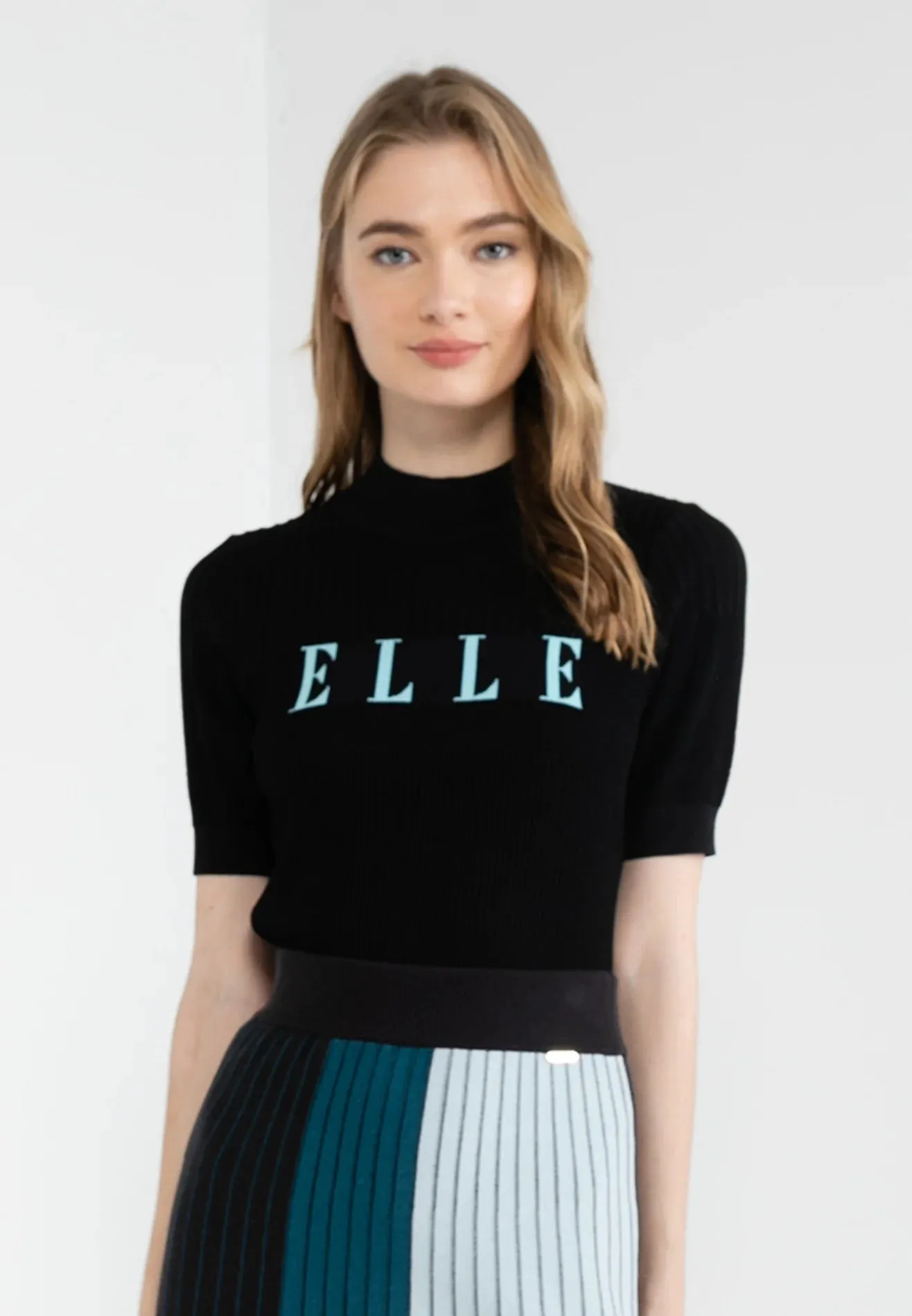 ELLE Apparel Logo Knitted Top