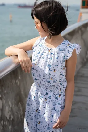 Flutter Romper - Blue Road Trip Mickey