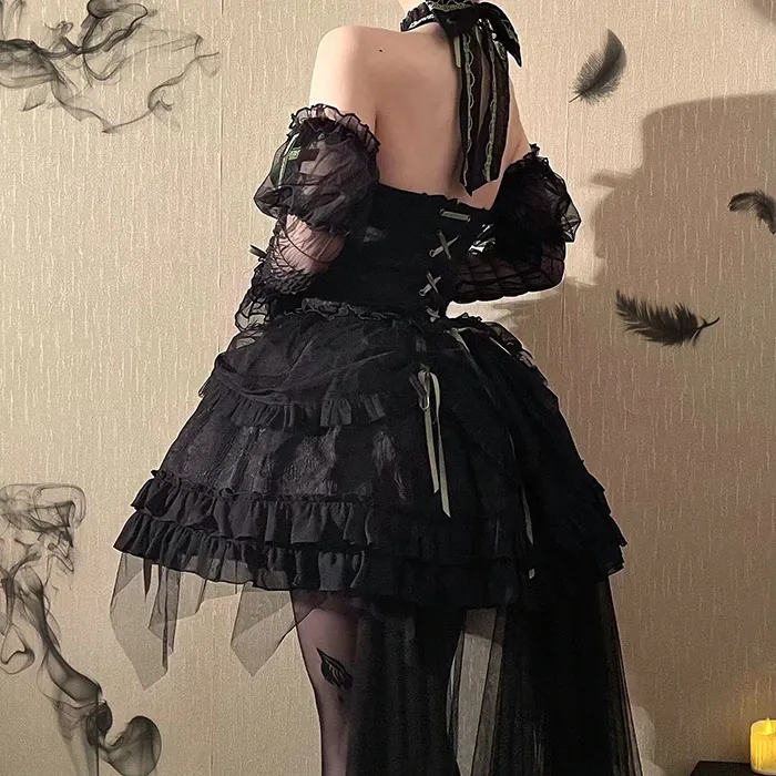 [Full Payment Reservation]Soft Gothic Cross Barbie Doll Halter Lolita Dress SP17397