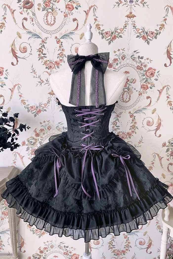 [Full Payment Reservation]Soft Gothic Cross Barbie Doll Halter Lolita Dress SP17397