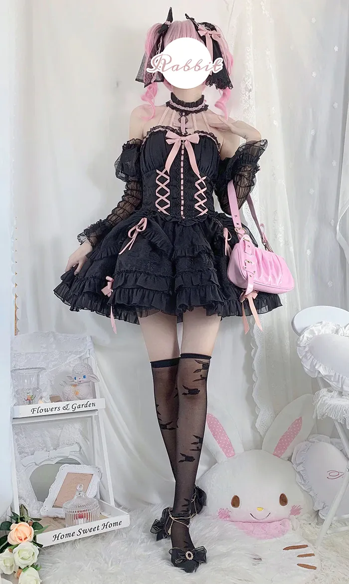 [Full Payment Reservation]Soft Gothic Cross Barbie Doll Halter Lolita Dress SP17397