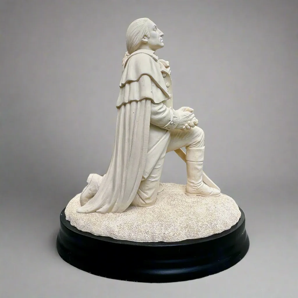 General George Washington Prayer Sculpture