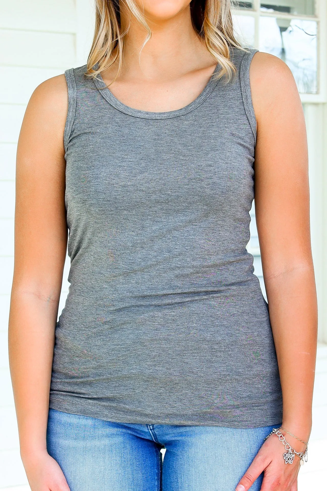 IN STOCK Ava Tank- Dark Grey