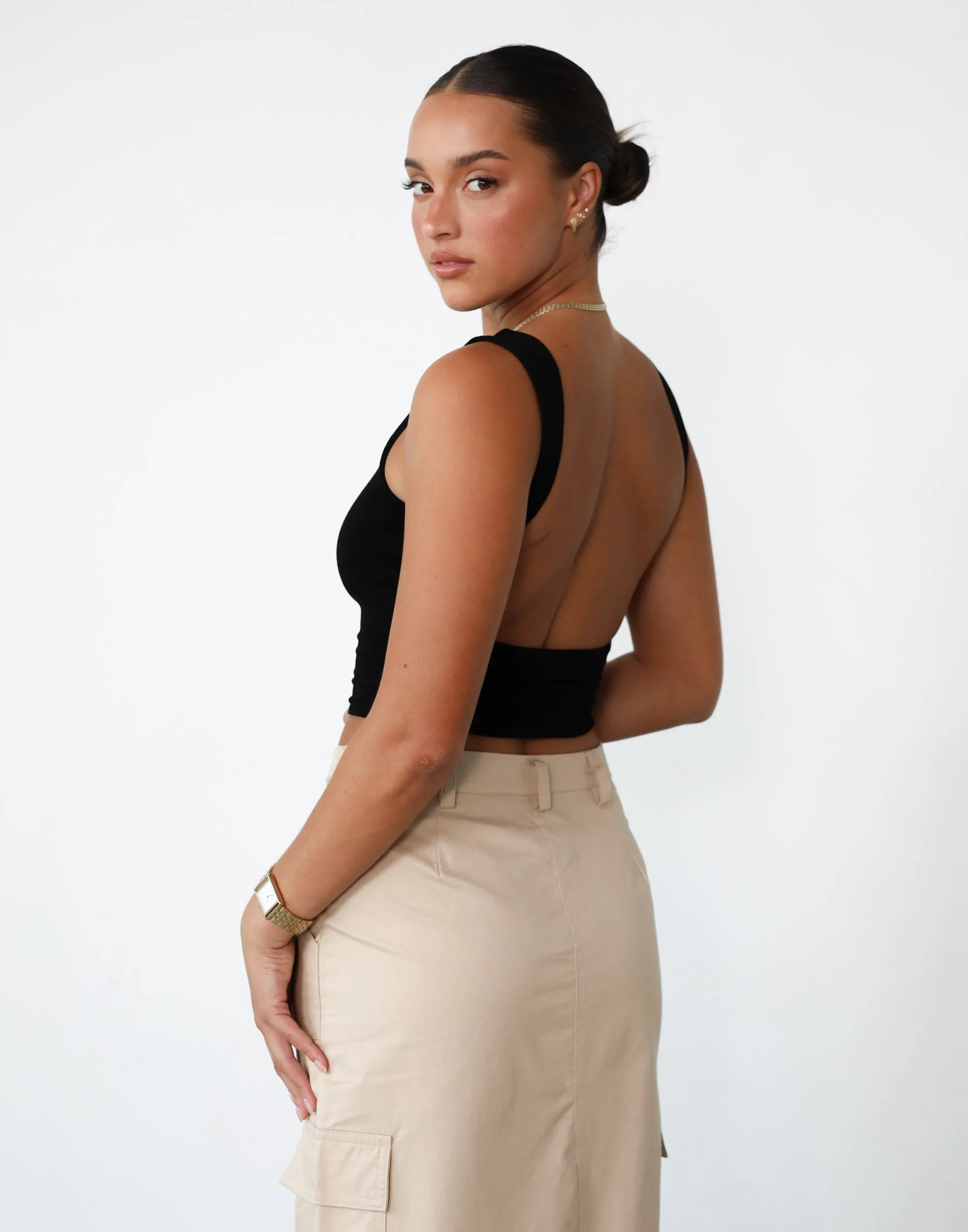 Indi Crop Top (Black)