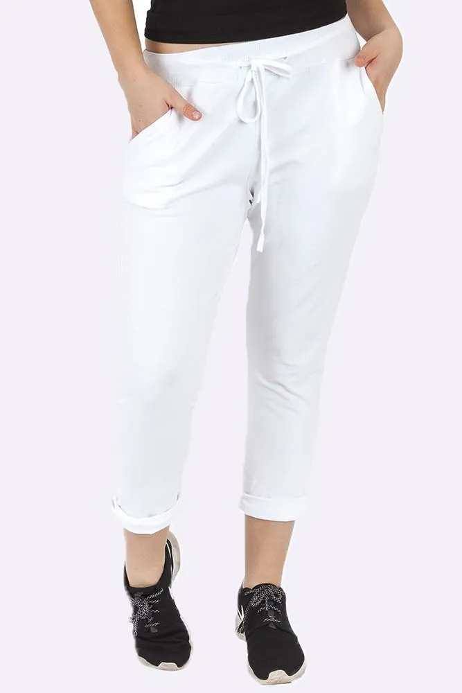 ITALIAN PLAIN POCKET TROUSERS