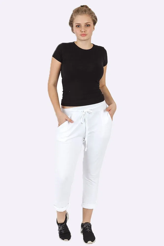 ITALIAN PLAIN POCKET TROUSERS