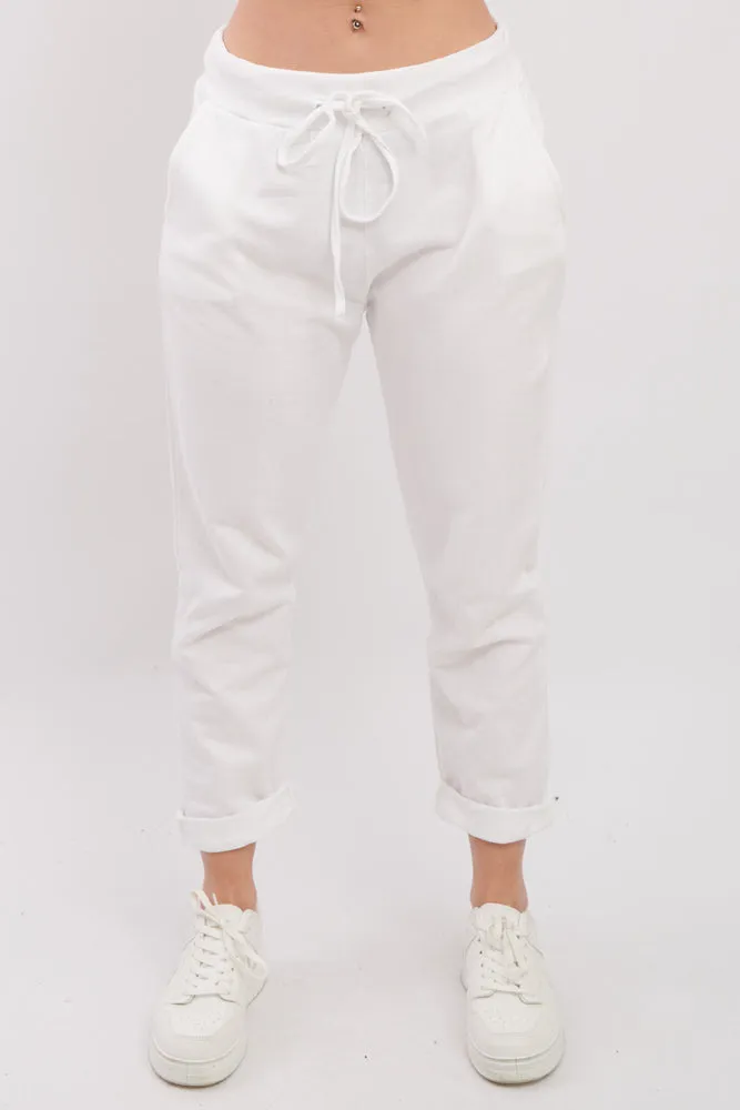 ITALIAN PLAIN POCKET TROUSERS