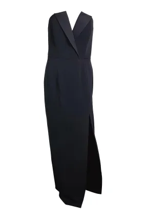 JAY GODFREY Black Sylvia Strapless Maxi Dress (8)