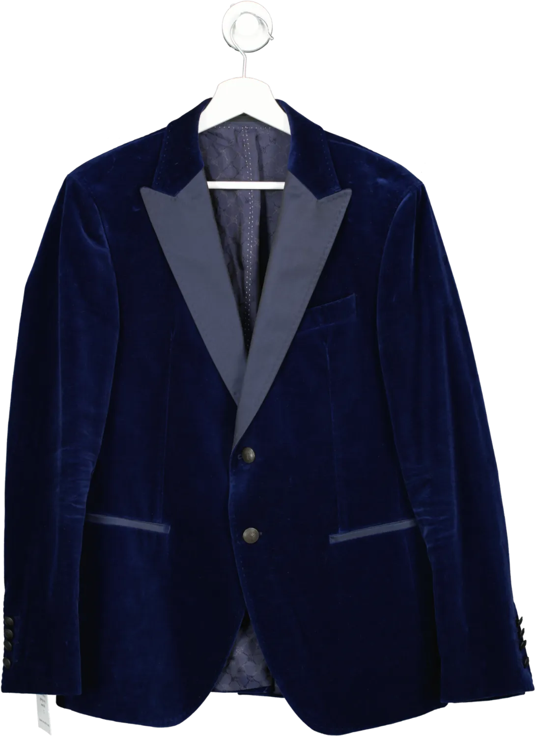 JOOP! Royal Blue Velvet Single Breasted Hilarious Blazer UK M