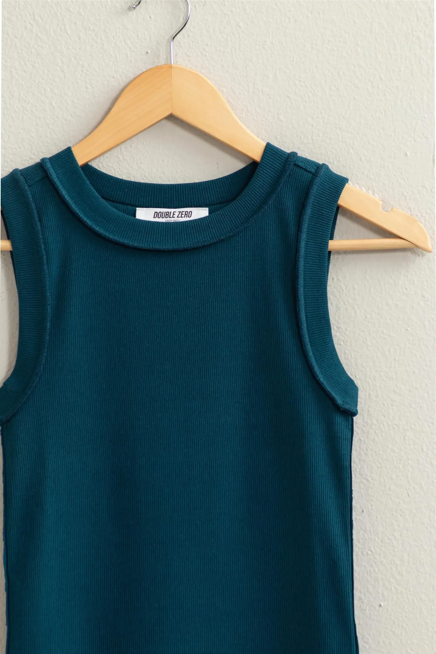 Jr Tank Top Ribbed - Dark Teal