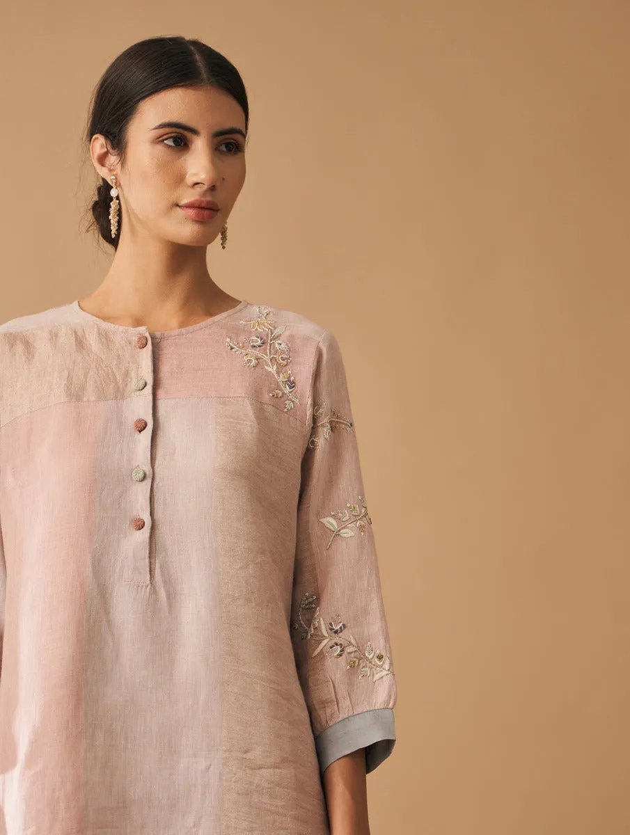 Kaya Embroidered Metallic Kurta