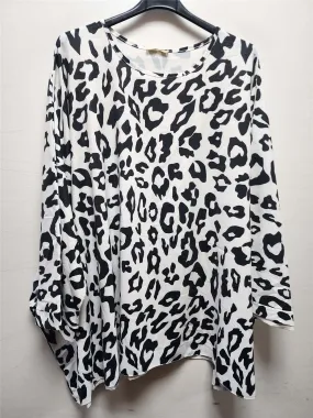 Leopard Print Viscose Top