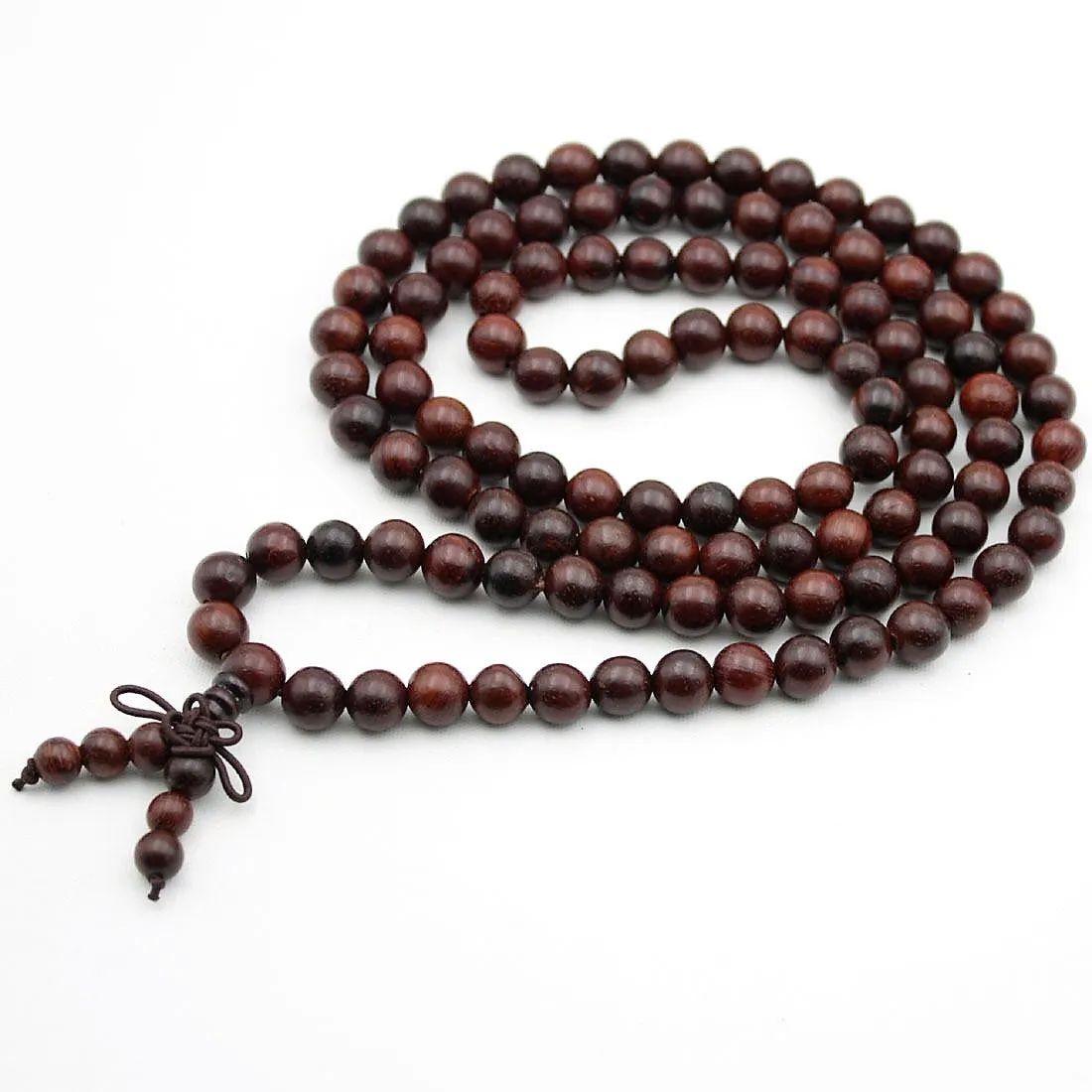 Mala Beads Bracelet Buddhist Mala Prayer Beads Buddha Blessing Necklace Wood Beads