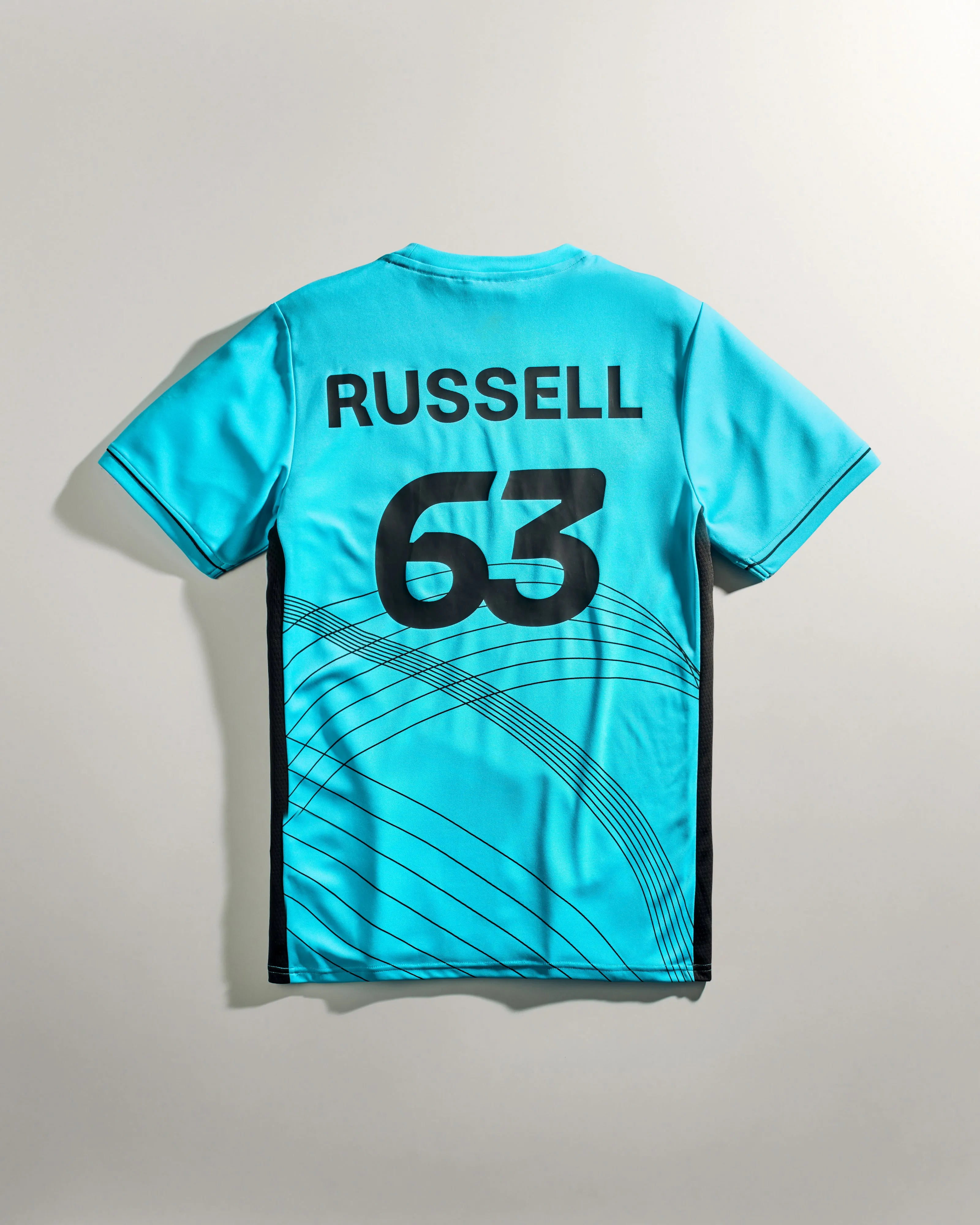 Mens George Russell Sports Tee Blue