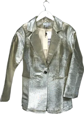 Never Fully Dressed Metallic Silver 22 Blazer UK 8