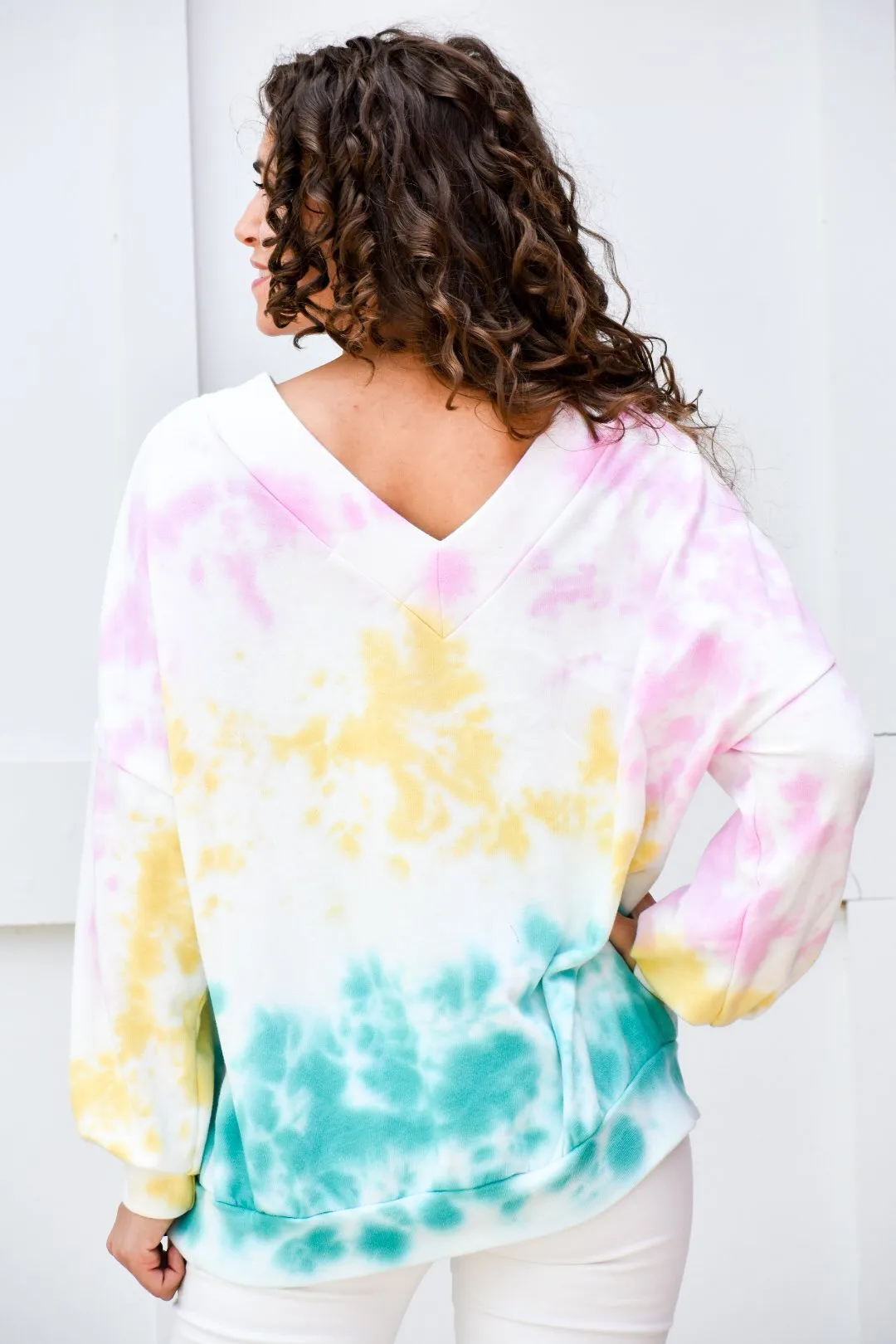 Power Of Your Love Tie Dye Pullover Sweater