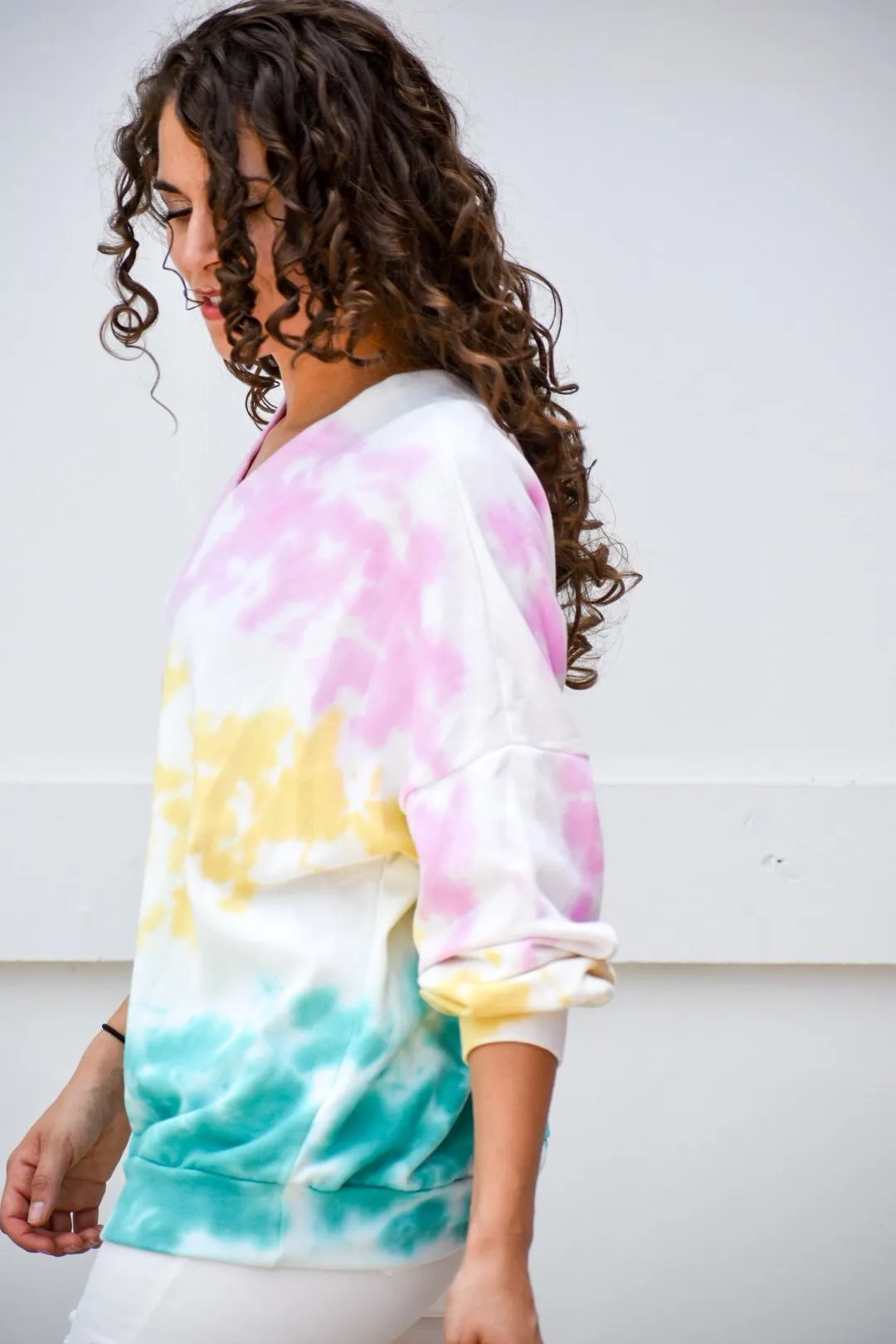 Power Of Your Love Tie Dye Pullover Sweater