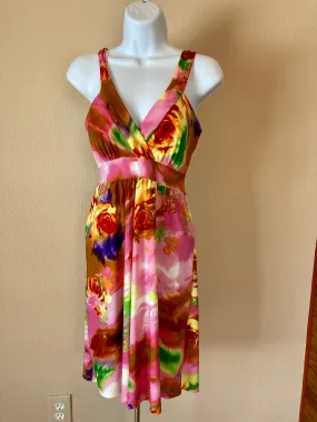 Pretty Young thing Ladies Dress Large Multi Floral