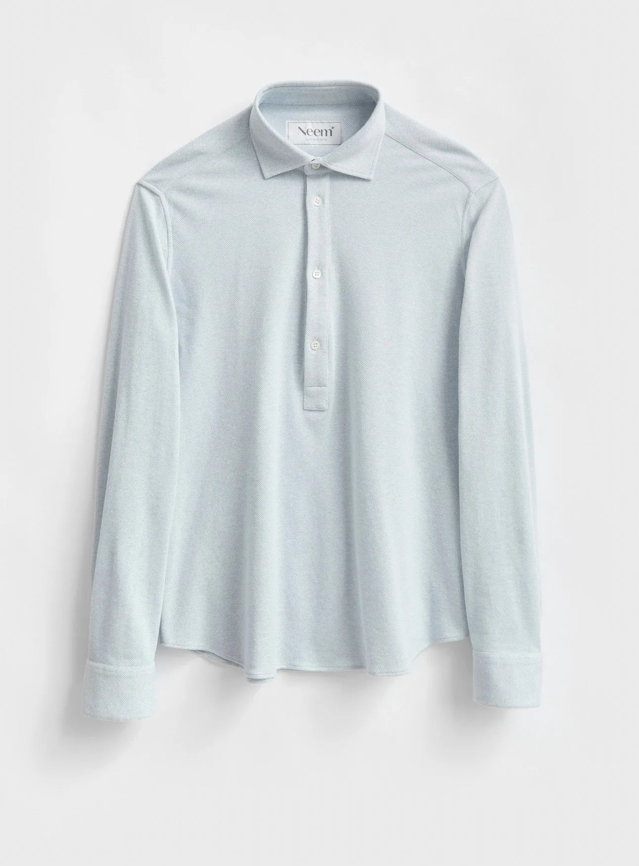 Recycled Italian Sky Dobby Popover Shirt