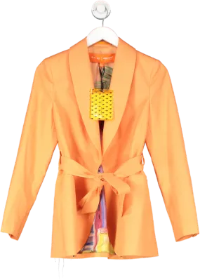 REISS Orange Speed Belted Blazer UK 6