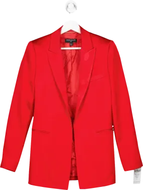 REISS Red Iris Atelier Satin Single Breasted Blazer UK 6